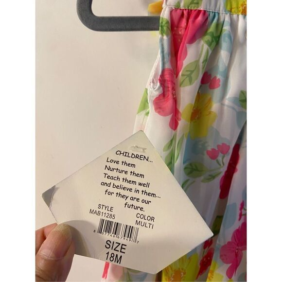 Blueberi boulevard dress 18m flowers ruffles rn#103572 - Picture 3 of 5